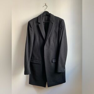 Black Allsaints Wool Coat